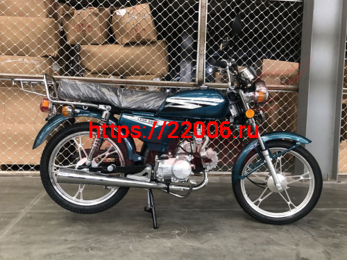 Мопед KT50 Alpha(ЭКОНОМ-2)(Тюнинг)(обод литой,перед.,зад.покрыш-дорожные,пластм.поворотники) МОРСКАЯ ВОЛНА фото 2 Мопед KT50 Alpha(ЭКОНОМ-2)(Тюнинг)(обод литой,перед.,зад.покрыш-дорожные,пластм.поворотники) МОРСКАЯ ВОЛНА фото 2