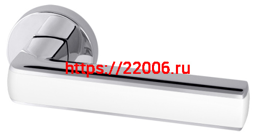 Ручка Armadillo (Армадилло) раздельная R.URB52.CUBE (CUBE URB3) CP/White-14 хром/белый Ручка Armadillo (Армадилло) раздельная R.URB52.CUBE (CUBE URB3) CP/White-14 хром/белый