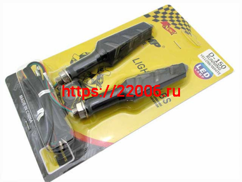 Указатель поворота светодиодный №13 (LED-KL003) черный (2 штуки) Указатель поворота светодиодный №13 (LED-KL003) черный (2 штуки)