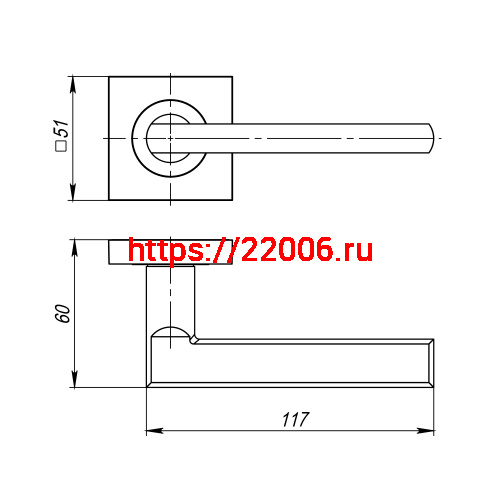 Ручка Ajax (Аякс) раздельная K.JK51.POLO TECH BL-24 черный (белая коробка) фото 2 Ручка Ajax (Аякс) раздельная K.JK51.POLO TECH BL-24 черный (белая коробка) фото 2