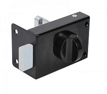 Замок Omega (Омега) накладной цилиндровый ЗН1 черный