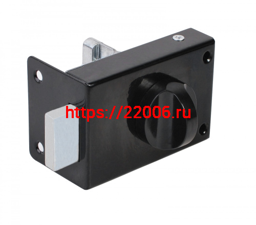 Замок Omega (Омега) накладной цилиндровый ЗН1 черный Замок Omega (Омега) накладной цилиндровый ЗН1 черный