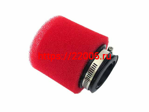 Фильтр воздушный нулевого сопротивления d-38мм PITBIKE (поролон оранжевый) с переходным кольцом Фильтр воздушный нулевого сопротивления d-38мм PITBIKE (поролон оранжевый) с переходным кольцом