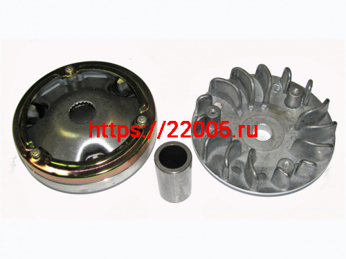 Вариатор Suzuki AD-100 в сборе (ролики, наружный шкив, палец) TMMP Вариатор Suzuki AD-100 в сборе (ролики, наружный шкив, палец) TMMP