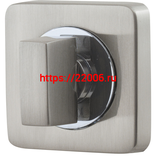 Ручка Armadillo (Армадилло) поворотная BK6.K.SQ52 (BK6/SQ) SN/CP-3 матовый никель/хром Ручка Armadillo (Армадилло) поворотная BK6.K.SQ52 (BK6/SQ) SN/CP-3 матовый никель/хром