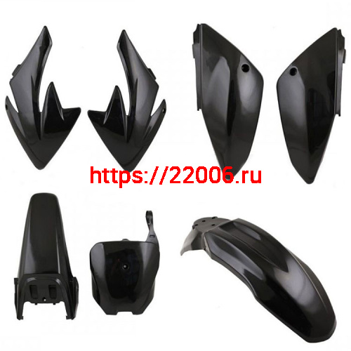 Пластик полный комплект KAYO 140/155 TTR125 new черный