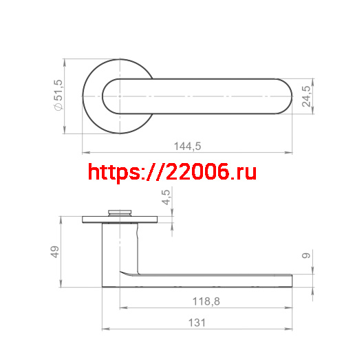 Ручка Armadillo (Армадилло) раздельная R.YM.SAVOIARDI AC-9 медь фото 5
