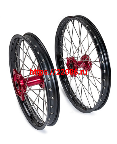 Диск колеса передний стальной на спицах 1.85 - 21" цвет черный, дисковый тормоз Диск колеса передний стальной на спицах 1.85 - 21" цвет черный, дисковый тормоз