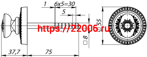 Ручка Armadillo (Армадилло) поворотная BKW8/CL GP Золото фото 2 Ручка Armadillo (Армадилло) поворотная BKW8/CL GP Золото фото 2