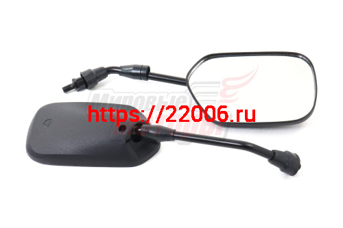 Зеркала (043 MINI) пласт. (плоские прямоугольные) d=8 (в уп. 50 пар)