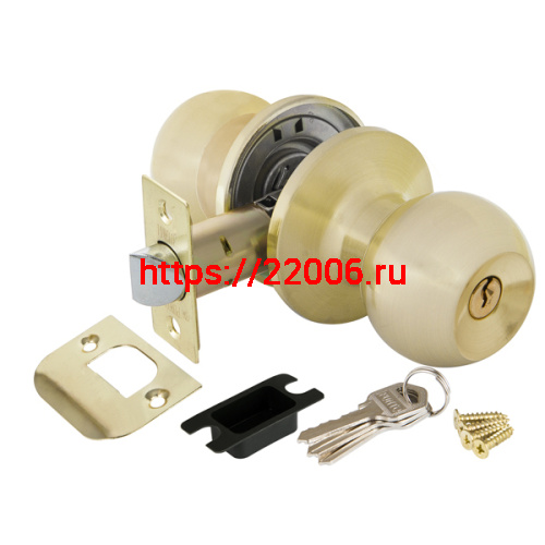 Ручка Punto (Пунто) защелка DK672 SB-ET (6072 SB-E) (кл./фик.) мат. золото Ручка Punto (Пунто) защелка DK672 SB-ET (6072 SB-E) (кл./фик.) мат. золото