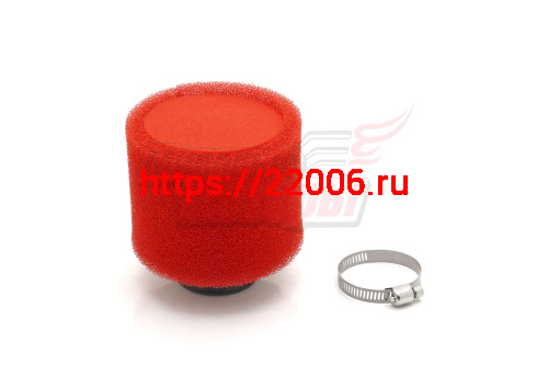 Фильтр воздушный нулевого сопротивления поролон ЦИЛИНДР D=35мм 0° Фильтр воздушный нулевого сопротивления поролон ЦИЛИНДР D=35мм 0°