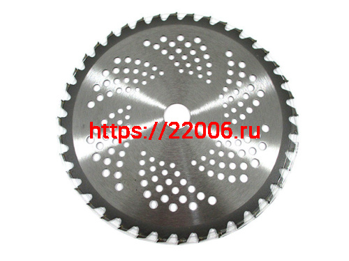 Нож для триммера 255*25.4*1.4мм 40-зубов победитовый звезда Нож для триммера 255*25.4*1.4мм 40-зубов победитовый звезда