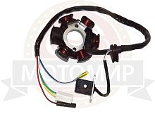 Зажигание Honda Lead 90, GY6-50 голое (без маховика) (статор 5+1 катушек)