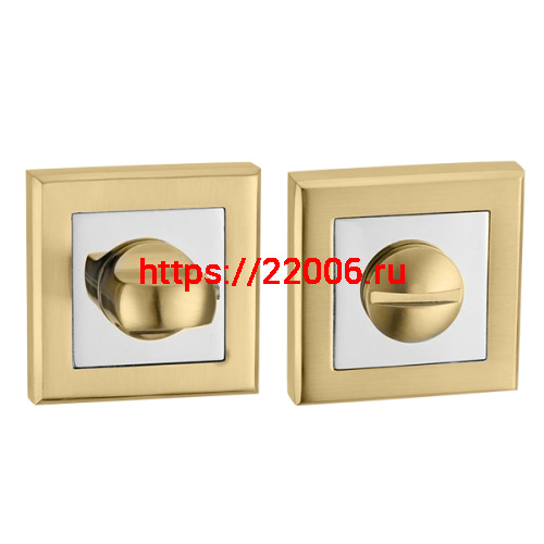 Ручка Punto (Пунто) поворотная BK6 QL SG/CP-4 матовое золото/хром Ручка Punto (Пунто) поворотная BK6 QL SG/CP-4 матовое золото/хром