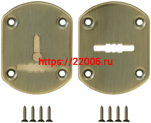 Декоративная Fuaro (Фуаро) накладка ESC021-AB-7 (МАТОВАЯ БРОНЗА) на сув. замок со шторкой (2 шт) Декоративная Fuaro (Фуаро) накладка ESC021-AB-7 (МАТОВАЯ БРОНЗА) на сув. замок со шторкой (2 шт)