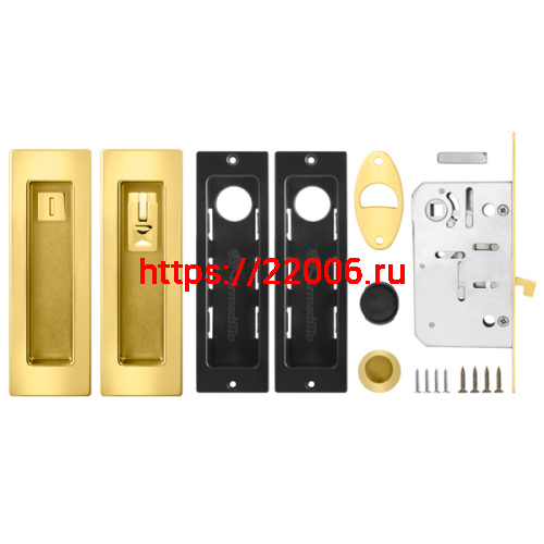 Набор Armadillo (Армадилло) для раздвижных дверей SH011 URB GOLD-24 Золото 24К фото 2 Набор Armadillo (Армадилло) для раздвижных дверей SH011 URB GOLD-24 Золото 24К фото 2