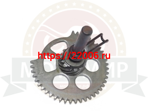 Шестерня кикстартера GY6-125/150 с осью и пружиной секторная промежуточная Шестерня кикстартера GY6-125/150 с осью и пружиной секторная промежуточная