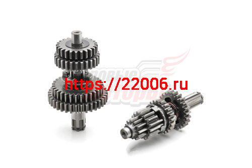 Коробка передач Alpha,Delta (70-110 см3)(валы+шестерни)(компл.) вал ступенчат.под шарикоподшипник Коробка передач Alpha,Delta (70-110 см3)(валы+шестерни)(компл.) вал ступенчат.под шарикоподшипник