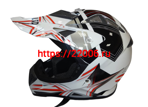 Шлем кроссовый "Safelead" HF-116 MATT BLACK белый Q158R размер S NEW фото 4 Шлем кроссовый "Safelead" HF-116 MATT BLACK белый Q158R размер S NEW фото 4