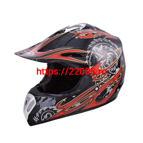 Мотошлем YM-910 черный (L)