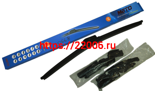 Щетка стеклоочистителя METO бескаркасная (12 адаптеров) 24"(600мм) WB-628T, КОРОБОЧКА Щетка стеклоочистителя METO бескаркасная (12 адаптеров) 24"(600мм) WB-628T, КОРОБОЧКА