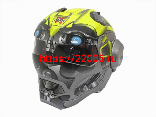 Мотошлем закрытый MASEI 610 Bumblebee желтый (M) Мотошлем закрытый MASEI 610 Bumblebee желтый (M)
