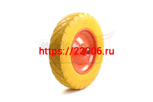 Колесо ПЕНА тачки садовой 8" 4,00-8" (W16) (под ось 16мм) Колесо ПЕНА тачки садовой 8" 4,00-8" (W16) (под ось 16мм)