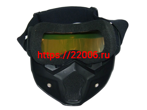 Очки мотокросс/спорт COBRA TP-655 с маской типа "Дарт Вейдер" фото 3