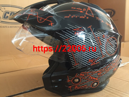 Шлем открытый 3/4 COBRA JK521, белый с серым(3), черный с графикой(2), размеры M фото 3 Шлем открытый 3/4 COBRA JK521, белый с серым(3), черный с графикой(2), размеры M фото 3