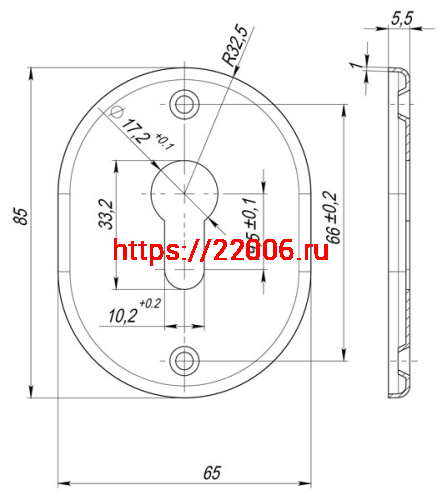 Декоративная накладка Fuaro (Фуаро) под цилиндр ESC 416 GP ЛАТУНЬ фото 3 Декоративная накладка Fuaro (Фуаро) под цилиндр ESC 416 GP ЛАТУНЬ фото 3