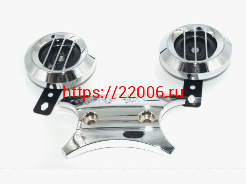 Сигнал звуковой 12в Альфа (комплект 2 штуки + лицевая паньле + крпеление) Сигнал звуковой 12в Альфа (комплект 2 штуки + лицевая паньле + крпеление)