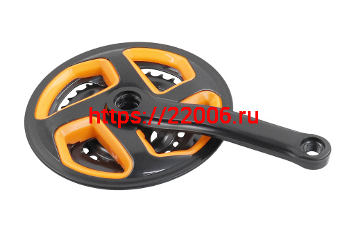 Шатуны 3зв. 42-34-24зуб/шатуны 170мм черные с цветной защитой (комплект) фото 4