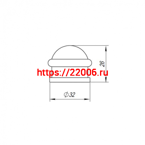 Упор Punto (Пунто) дверной напольный DFIX/F26 (DS PF-26) ABG-6 бронза фото 3