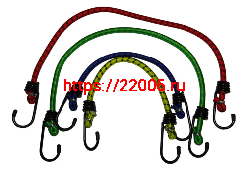 Резинка для багажа (набор 4 шт. = 2 по 2 шт.) (30 см, 45 см) 57018