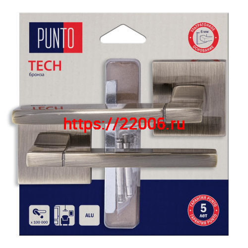 Ручка Punto (Пунто) раздельная LM/A K.QS52.TECH/HD ABG-6 бронза Ручка Punto (Пунто) раздельная LM/A K.QS52.TECH/HD ABG-6 бронза