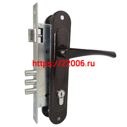 Замок Absolyute (Абсолют) врезной цилиндровый с защёлкой в комплекте с ручкой ЗВ4-85/07 (медь антик), 4 кл. Замок Absolyute (Абсолют) врезной цилиндровый с защёлкой в комплекте с ручкой ЗВ4-85/07 (медь антик), 4 кл.