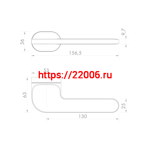 Ручка Armadillo (Армадилло) раздельная R.UCR36.DUNE AC-9 медь фото 2 Ручка Armadillo (Армадилло) раздельная R.UCR36.DUNE AC-9 медь фото 2