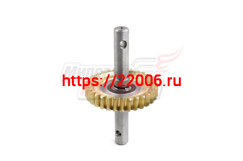 Вал Тарпан нижний с сварной шестерней (бронза) редуктора №3 (32 зуба) Вал Тарпан нижний с сварной шестерней (бронза) редуктора №3 (32 зуба)