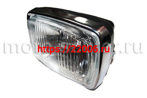 Фара в сборе квадратная мопед Дельта, Альфа, Орион Фара в сборе квадратная мопед Дельта, Альфа, Орион