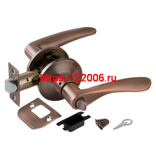 Ручка Punto (Пунто) защелка DK620 AC-BK (6020 AC-B) (фик.) медь Ручка Punto (Пунто) защелка DK620 AC-BK (6020 AC-B) (фик.) медь