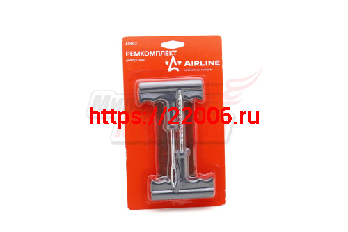 Набор для ремонта бескамерных шин (шило, игла, жгуты 5 шт) AIRLINE ATRK-2 Набор для ремонта бескамерных шин (шило, игла, жгуты 5 шт) AIRLINE ATRK-2