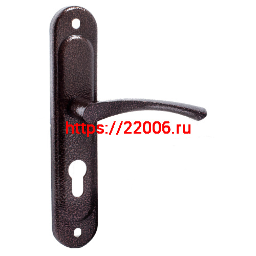 Ручка дверная Zenit (Зенит) на планке РФ1-55.17 (медь)