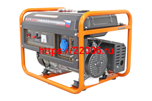 Генератор бенз. "LIFAN" 2,8GF-6(LF3000)(ном.2,8кВт,макc3,1кВт, 4т.,7л.с.,бак17л.,40.6кг,руч.ст., медн.обм.альтернатора, AVR, 1,48 л/ч) фото 2 Генератор бенз. "LIFAN" 2,8GF-6(LF3000)(ном.2,8кВт,макc3,1кВт, 4т.,7л.с.,бак17л.,40.6кг,руч.ст., медн.обм.альтернатора, AVR, 1,48 л/ч) фото 2