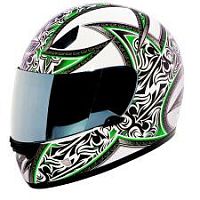 Мотошлем THH TS-38 №4  white/green (XS)