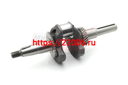 Коленвал 168F-2 (цилиндрический вал d19) (радиус кривошипа 27 мм) Коленвал 168F-2 (цилиндрический вал d19) (радиус кривошипа 27 мм)