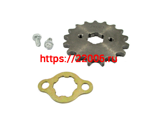 Звезда ведущая 420*17 Т (стопорная шайба+болты) вал 20мм Звезда ведущая 420*17 Т (стопорная шайба+болты) вал 20мм