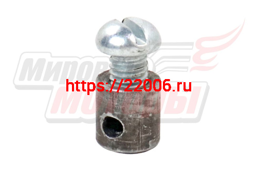 Фиксатор троса с винтом Мопед Фиксатор троса с винтом Мопед