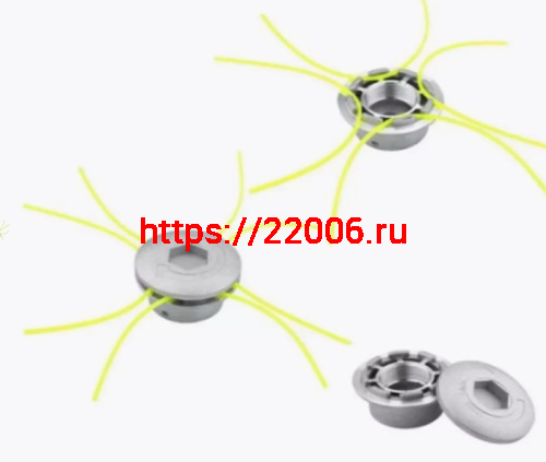 Головка CL-514 алюмин.8 выходов лески (для слабых кос) Головка CL-514 алюмин.8 выходов лески (для слабых кос)