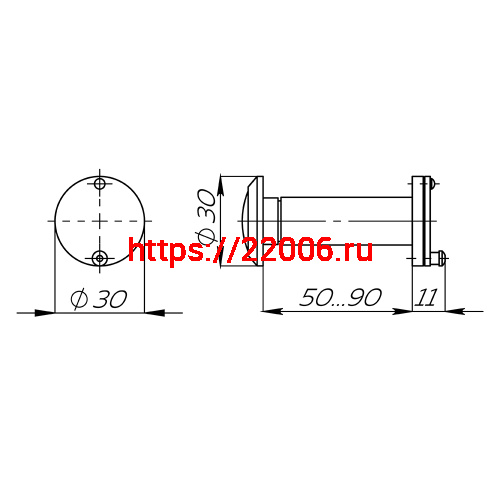 Глазок Fuaro (Фуаро) дверной противопожарный FP.DVG 3/90-50/S (VIEWER 3 DVSG 50x90/16) BL-24 черный фото 2 Глазок Fuaro (Фуаро) дверной противопожарный FP.DVG 3/90-50/S (VIEWER 3 DVSG 50x90/16) BL-24 черный фото 2